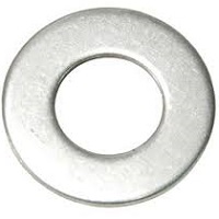 #10 SAE FLAT WASHER STEEL ZINC CLEAR ROHS